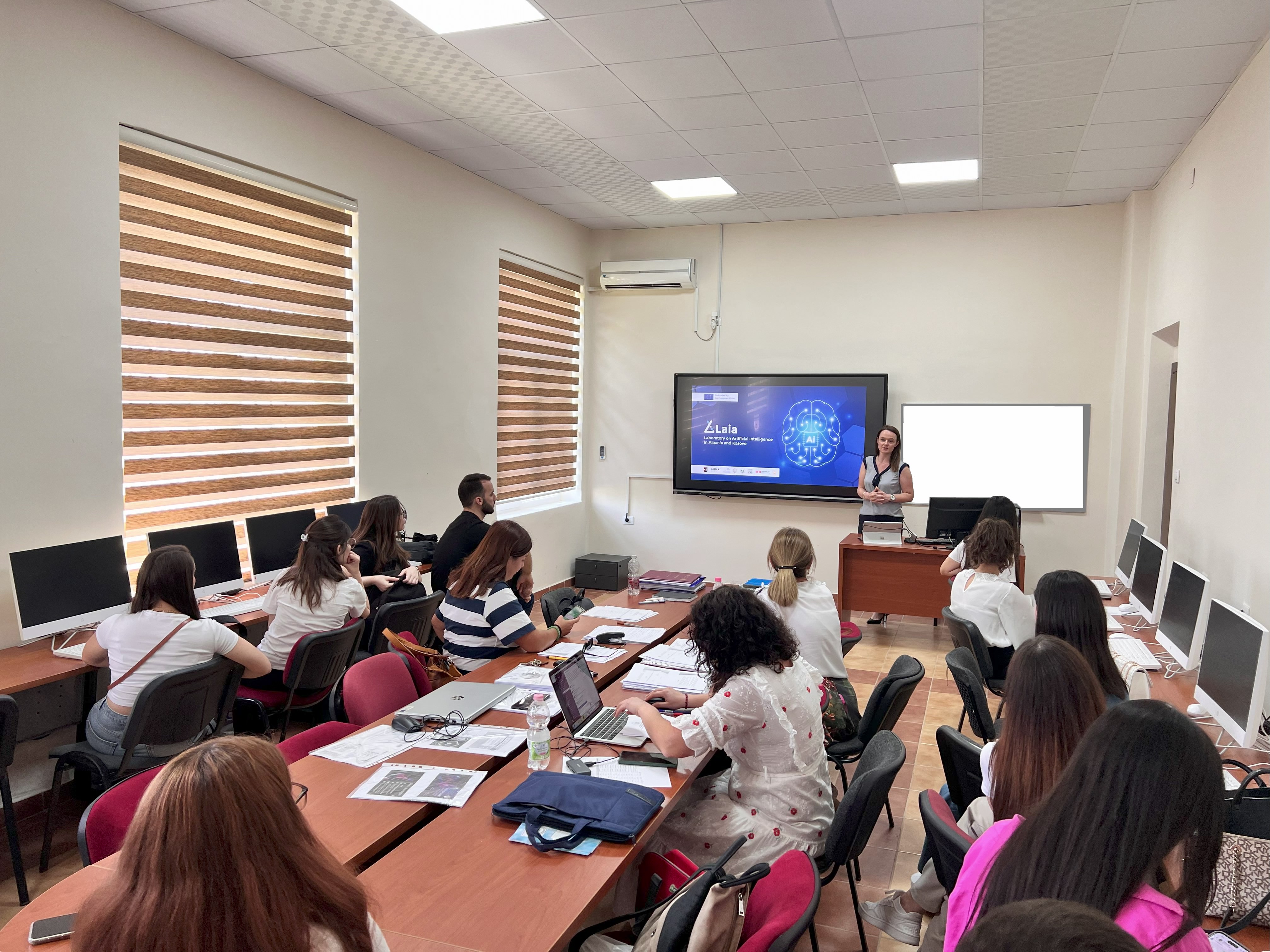 Dissemination seminars about LAIA (Laboratory in Artificial Intelligence in Albania and Kosovo) at the Faculty of Economy and Agribusiness, AUT - 2024